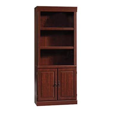 Sauder Heritage Hill Library With Doors/ Book shelf, Classic Cherry finish