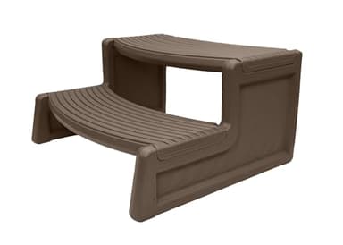 Confer Plastics Resin Multi Purpose Outdoor Non Slip Portable Spa and Hot Tub Handi-Step Deck Patio Steps Accessories, Portobello