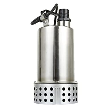 Little Giant MDP-1 115-Volt, 4260 GPH, 3/4 HP Manual Submersible Stainless Steel Main Drain Swimming Pool Utility Pump for Removing Standing Water, 25-ft Power Cord, Steel, 577306