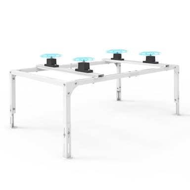 Eastrexon Mini Split Stand, Anti-vibration Adjustable Mini Split Ground Stand, AC Stand Heavy Duty w/ 400LBS Load Capacity, for 9,000-36,000 BTU Ductless Mini Split Air Conditioner Heat Pump