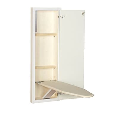 Household Essentials Stowaway in-Wall Ironing Board Finish: White