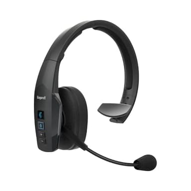 BlueParrott B450-XT Mono Bluetooth Wireless Headphones 96% Noise Canceling Over Head Trucker Headset with Mic, All Day Comfort Padded Headband, Extended Wireless Range, 24 hrs. Talk Time, Black