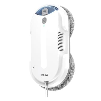 BNZ Smart Window Cleaning Robot, Twin Turbo & Dual Auto-Spray Window Cleaner with Multiple Safety System, AI Path Planning, Frameless Edge Detection, K1 (White)