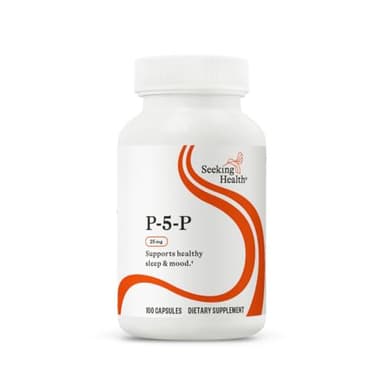 Seeking Health P-5-P (Pyridoxal 5-Phosphate) - Immune Health & Homocysteine Metabolism Support - Support Energy Production with Bioavailable Vitamin B6-25, 100 Capsules