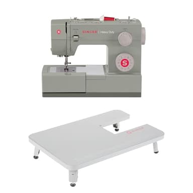 SINGER | Heavy Duty 4452 Sewing Machine 4411, 4423, 4432, and 4452 Mechanical Heavy Duty Sewing Machines Extension Table, Gray