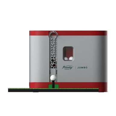 Gravity Caddy Jumbo (70 Balls) - Automatic Golf Ball Dispenser for Indoor & Outdoor Use; No Pedal, No Electricity Or Battery Needed; Includes Tees & Hitting Mat; Compatible with Golf simulators