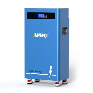 Aninerel 15kwh Lifepo4 48V 300Ah Lithium Battery, Build in 16S 200A BMS Deep Cycle with CAN and RS485 Communication Interface, Ideal for Home Energy Storage, RV, Solar, Off-Grid 51.2V 300Ah