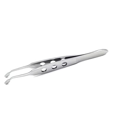 Meibomian Gland Expressor, Stainless Steel Eyelid Massage Professional Face Care Craft Tools for Dry Eyes, High Precision Tweezer Tools - Rectangle Tip