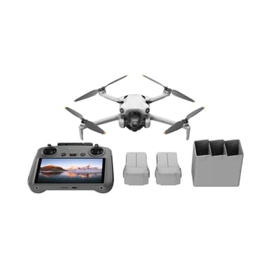 DJI Mini 4 Pro Fly More Combo Plus with DJI RC 2, Drones with Camera for Adults 4K, 3 Intelligent Flight Battery Plus for up to 135 Mins Flight Time, Smart Return to Home, Drone for Beginners