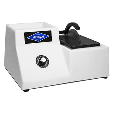 Hi-Tech Diamond - 4"/5" Lapidary Equipment, Rock Trim Saw - Rock Saw, Stone, Glass Cutting, Trimming, Sawing Machine - Lapidary Slab, Stone Cutter and More - Includes TWO Diamond Blades