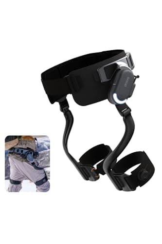 DNSYS X1 Carbon Exoskeleton, AI-Powered Leg Assistance, 1.2HP Motor, 20km Base Range, 3s Battery Swap, for Hiking, Climbing, Running, Size S (Waistline 27.5-35.4in)