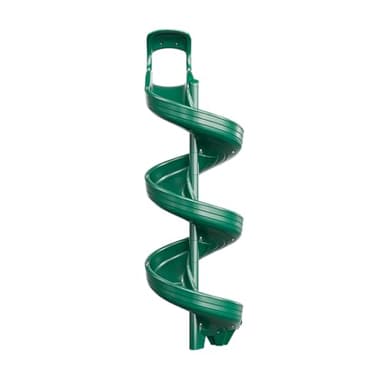 Beuta Playground Slide for Kids - Big Spiral Outdoor Slide Attachment for Treehouse or Deck - Plastic Playset Slide for Playground or Backyard with Open Twisty Design - Exit Reverse - 12 ft - Green