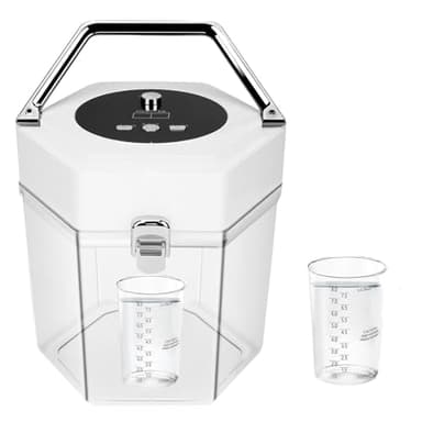 Resin Bubble Remover with Timing, 3–20 Minutes Effective 99% Bubble Removal, 99 kPa Resin Vacuum Chamber, 2L Epoxy Resin Bubble Remover Machine for Resin Molds Arts Crafts Jewelry Making