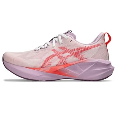 ASICS Women's NOVABLAST 5 Running Shoe, 10, White/Coral Reef