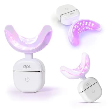 dpl Oral Care LED Light Therapy for Teeth & Gums, Red, Infrared & Non-UV Blue Light Device for At-Home Dental Use, Compatible with Teeth Whitening Products