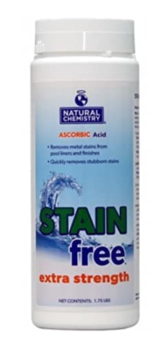 Natural Chemistry Extra Strength Stain Free, 1.75 lb, Single, Removes Metal Stains from Pool Liners & Finishes, Compatible with All Sanitizing Systems