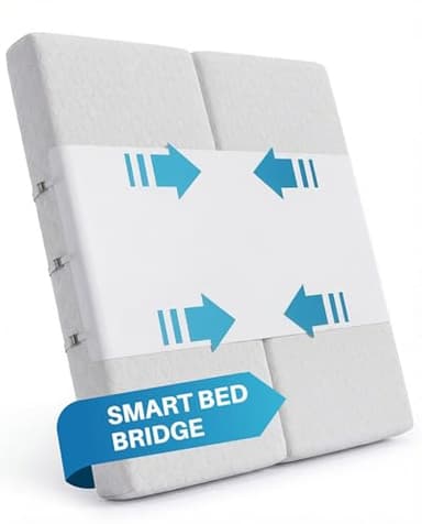 Briliantwerk Twin to King Bed Converter | No Slipping | Innovative Solution as Bed Bridge for Couples & Families | Split King Gap Filler for Adjustable Bed, Installed in < 5 Min