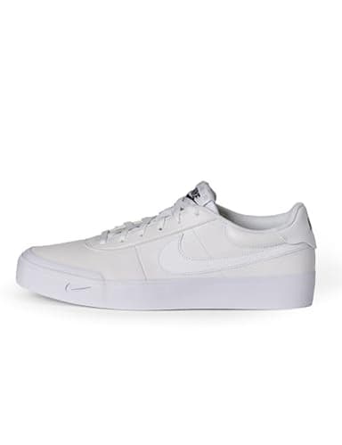 Nike Men's Court Shot Shoes, White/White-Black, 12