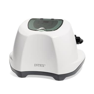 INTEX Krystal Clear Saltwater Pool Chlorine System for Above Ground Pools up to 7,000 Gallons, Pool Cleaner with Automatic Timer and Self Cleaning