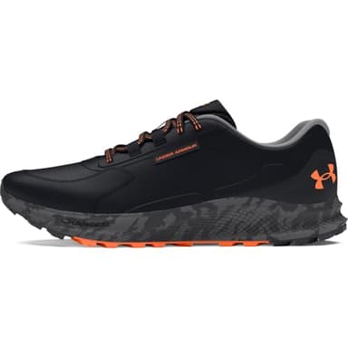 Under Armour Men's Charged Bandit Trail 3, (001) Black/Black/Orange Blast, 9.5, US