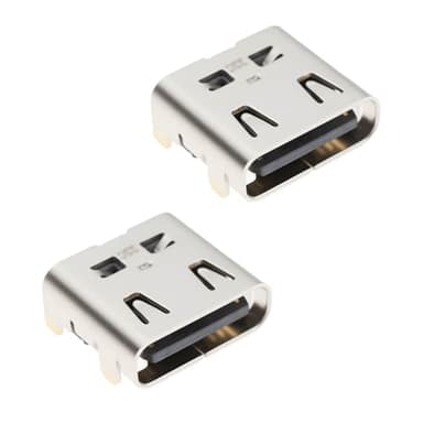 SING F LTD 2pcs USB-C Type-C Charging Port Replacement Compatible with Dell Latitude 7400 7410 2-in-1 Laptop