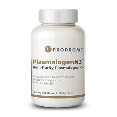 Prodrome PlasmalogenN3™ Grey Matter Plasmalogen DHA Supplement for Brain and Cellular Health | Supports Membrane Stability and Cellular Communication | 60 Softgels