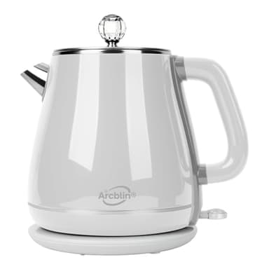 Retro Electric Kettle 1.8L, All Stainless Steel Hot Water Electric Kettle for Boiling Water, BPA Free Tea Kettle, 1350W Fast Boil, Auto Shut Off & Boil-Dry Protection