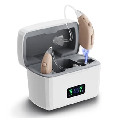Updated 2025 OTC Hearing Aids for Seniors, High-Volume Rechargeable Hearing Aids for Moderate to Severe Hearing Loss, 16-Channel Digital Noise Cancelling, 3 Modes & Volume Control