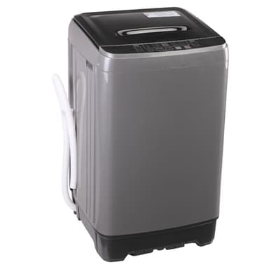 Fox Shack Washing Machine 15.6 lbs Automatic Laundry Machine 10 Programs, LED Display, 8 Water Levels Top Load Washer, High-efficiency Portable Compact Washer for Bath, Apartment, RV, Dorm