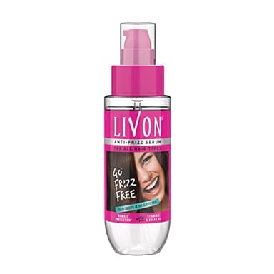 Livon Hair Serum for Men & Women | Frizz-free, stronger and shinier hair | For All Hair Types | Lightweight & Non Greasy | Enriched with Argan Oil & Vitamin E | 3.3 Fl.Oz