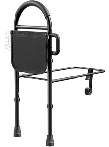 Medical king Bed Rails for Elderly Adults Safety Bed Assist Rails for Seniors with Adjustable Heights ASTM Approved Easy to get in or Out of Bed with Floor Support