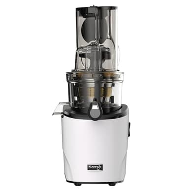 Kuvings Whole Slow Juicer REVO830SWP Cold Press Masticating Juicer Machine - Extra Wide 88mm & 48mm Food Chutes - Quiet Strong Motor Auto-Cut Fruits & Veggies - Smoothie Sorbet Attachment - White