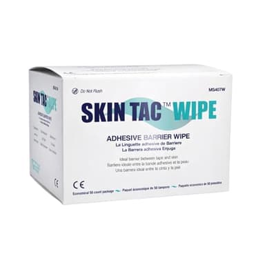 Torbot IM074407W314832 Group Inc Skin Tac"H" Adhesive Barrier Prep Wipe, Liquid Form, Latex-Free, Hypo-allergenic (Box of 50 Each), 1 Pack