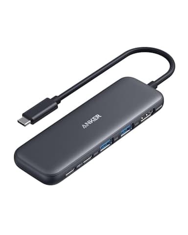 Anker USB C Hub, 5-in-1 USBC to HDMI Splitter with 4K Display, 1 x Powered USB-C 5Gbps & 2×Powered USB-A 3.0 5Gbps Data Ports for MacBook Pro, MacBook Air, Dell and More