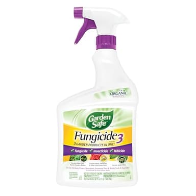 Garden Safe Brand Fungicide3, 32 Fluid Ounces, Insecticide and Miticide with Neem Oil Extract for Organic Gardening, Controls Black Spot, Aphids and Spider Mites