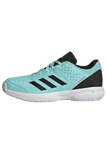 adidas Unisex-Kids Court Stabil Volleyball, Flash Aqua/Black/White, 2