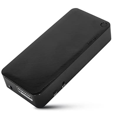 Targus USB C Docking Station Universal DV4K, USB C Laptop Docking Station Dual Monitor 2 HDMI, with Legacy Host Power Kit, Works w/Operating Systems Like Windows, Mac, Android, iOS (DOCK192USZ)