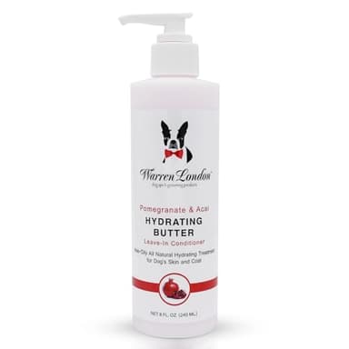 Warren London - Hydrating Butter For Dogs Skin & Coat,8 Oz,Pomegranate & Acai