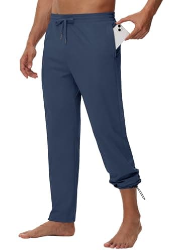 MIVEI Mens Tall Sweatpants Extra Long Inseam Joggers Pants for Athletic Workout Lounge Sweat Pants Zipper Pockets 30" 34" 36"