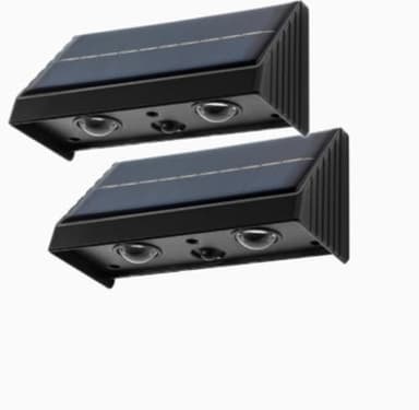 XmnSoly Solar Lights Outdoor 3000K Warm White Downlights LED Dusk to Dawn Waterproof Solar Light for Fence, Wall, Address, Mailbox, House Number, Sign(2 Pack)