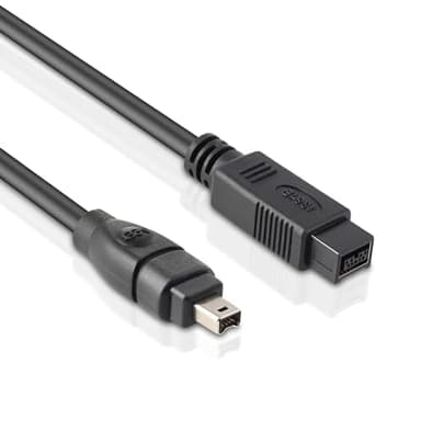 LBSC FireWire 800 to 400 9 Pin to 4 Pin Cable 6FT, DV to Firewire Cables IEEE 1394 Firewire 800 9-pin/6-pin Cable for Mac Pro, MacBook Pro, Mac mini, iMac PC, Digital Cameras, SLR, Printer