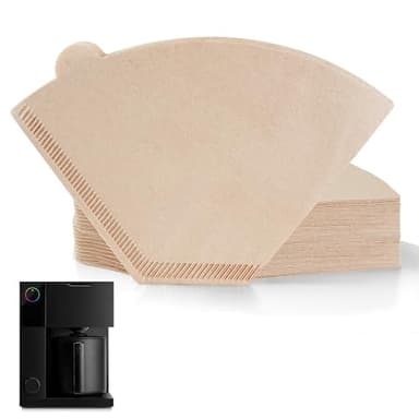 Cone Coffee Filters Compatible with Fellow Coffee Maker, 100 Pcs Unbleached #2 Filter Paper for Fellow Aiden Precision 10 Cup Single-Serve Brew Basket