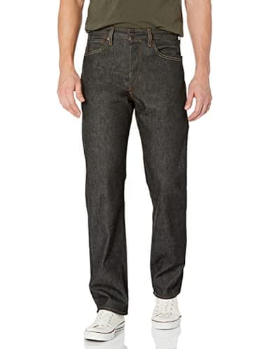 Levi's Men's 501 Original Fit Jeans (Also Available in Big & Tall), Black STF, 35W x 38L