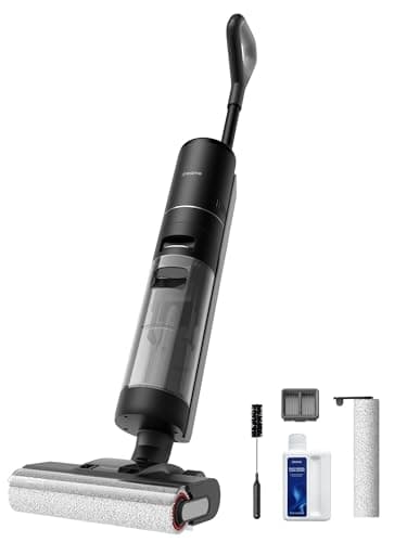 DREAME H12 PRO Vacuum Mop, Wet Dry Vacuum Cleaner for Hard Floor, Vacuum and Mop at The Same Time for Wet & Dry Messes, Auto Self-Cleaning, Edge to Edge Cleaning with Hot Air Drying