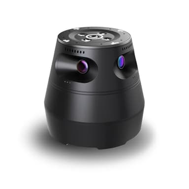 Meeteasy 360 Conference Camera, Immersive Video Conference Experience, Both Overall and Speakers’ Close-up View, Conference Room Webcam 1080P for Small/Mid-Size Rooms, Micro SD Slot Equipped