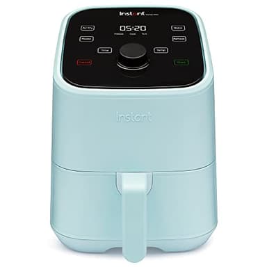 Instant Pot Vortex 2QT Mini Air Fryer,Small Air fryer that Crisps,Reheats, Bakes,Roasts for Quick Easy Meals,Includes over 100 In-App Recipes, is Dishwasher-Safe, from the Makers of Instant Pot, Aqua