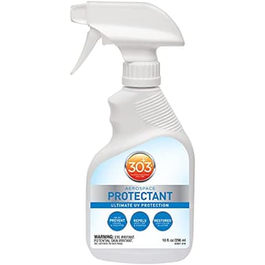 303 Products Aerospace Protectant Spray, UV Protection, Repels Dust, Dirt, & Staining, Matte Finish, Restores Like-New Appearance, Outdoor Cleaning Supplies 10 Fl. Oz.