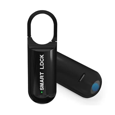 Decruil Smart Fingerprint Padlock for Locker, Small Rechargeable Fingerprint Lock, Keyless Biometric Thumbprint Padlock for Gym School Locker, Suitcase, Backpack