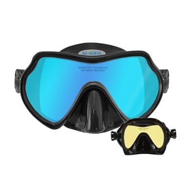 SeaDive Eagleye TrueColor-HD Mask - Yellow Inner Coating, with Purge