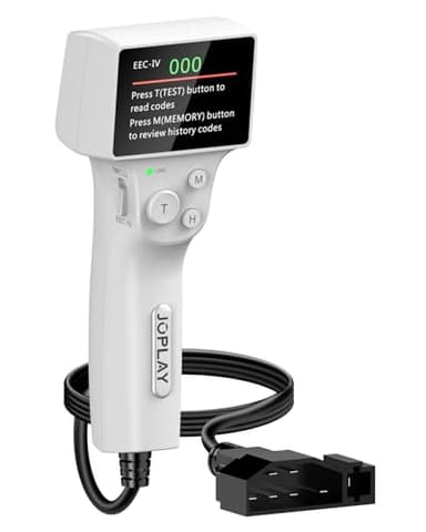 JOPLAY OBD1 Code Reader Compatible with Ford, 2 in 1 Digital OBD 1 Scanner with Built-in Reinforced Pins and 9 Feet Cable OBD 1 Scan Tool Compatible with Ford, Lincoln, Mercury from 1981-1995 (Gray)